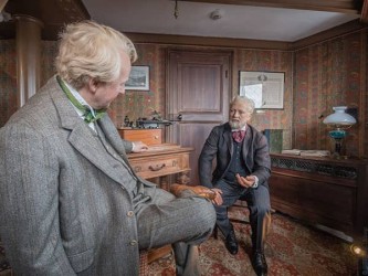 Gustave Eiffels Büro auf der Spitze